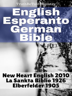 cover image of English Esperanto German Bible